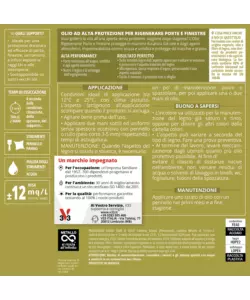 OLIO RIGENERANTE PER PORTE E FINESTRE V33 INCOLORE, 500 ML